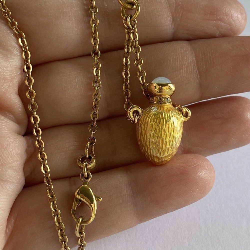 MMA adapted from a Scent Flacon Faberge Necklace Egg Shaped Pendant - Picture 11 of 12